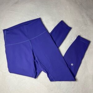 Lululemon Wunder Train High-Rise 25” Leggings - Dark Lavender - size 4